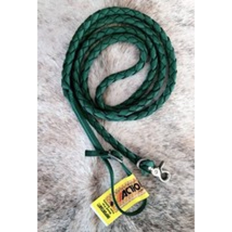 Action Company Barrel Reins Nylon Web Braided NEW Hunter Green
