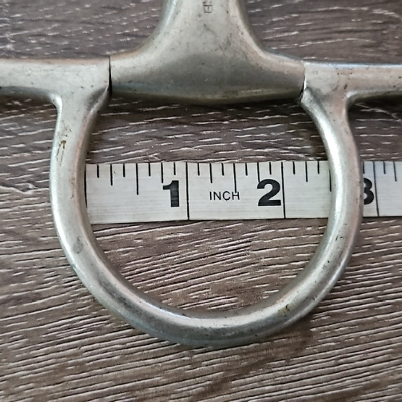 Stainless Full Cheek English Snaffle Bit 5" mouth