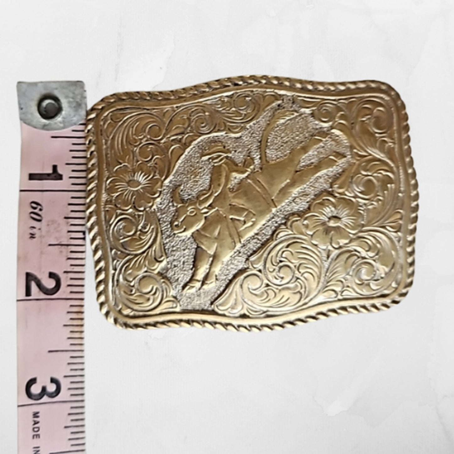 Crumrine Bullrider Buckle Youth or Ladies 3x2 Pre-Owned