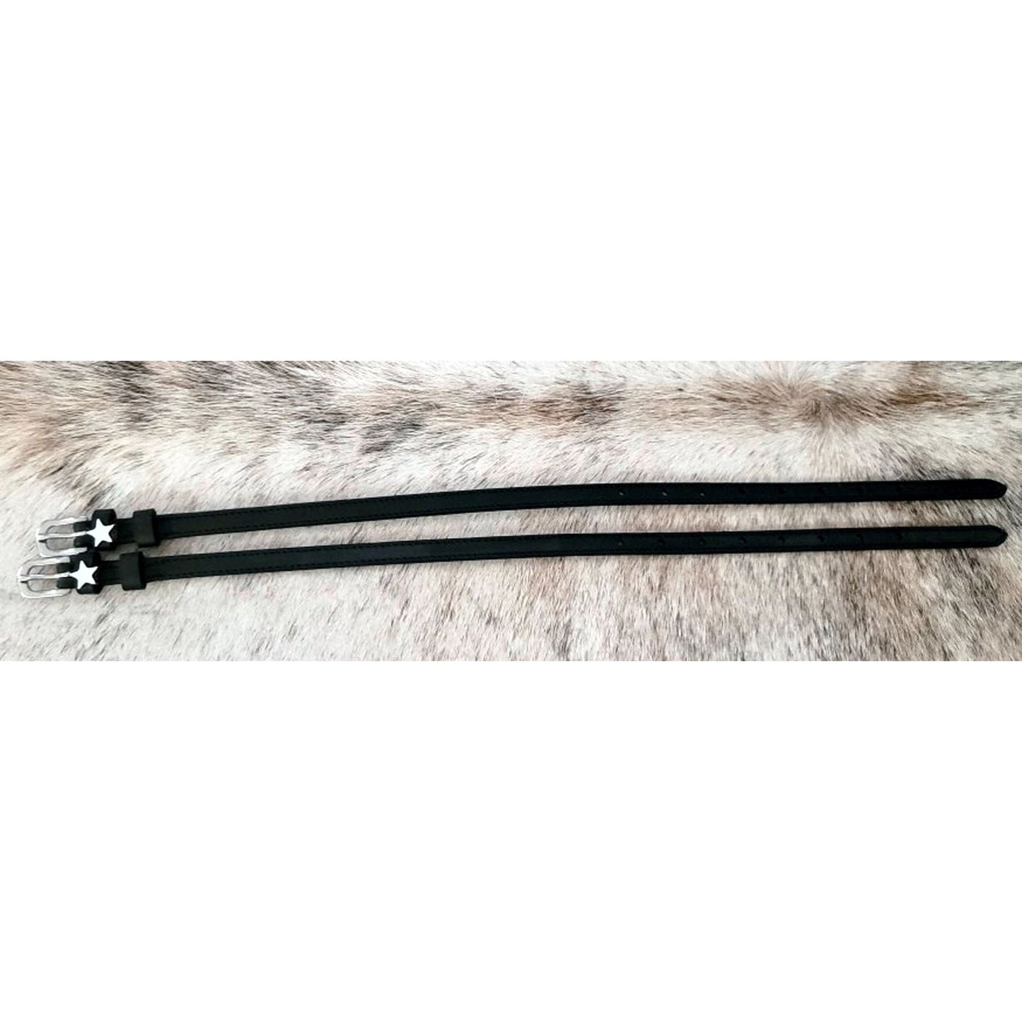 The Boss Leather English Spur Straps Black Adult