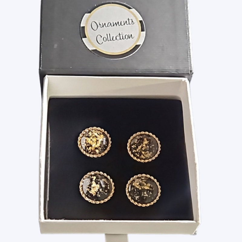 Magnetic Horse Show Number Pins Gold Rush Concho Set of 4 NEW