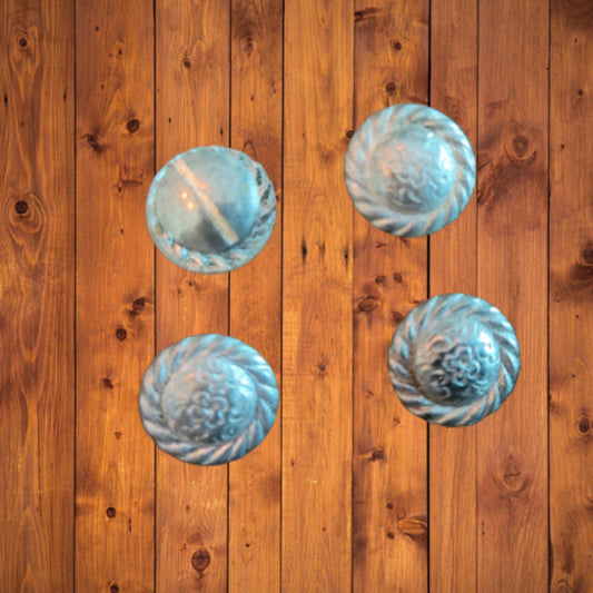 Action Company 1/2" Silver Plated Concho Set of 4