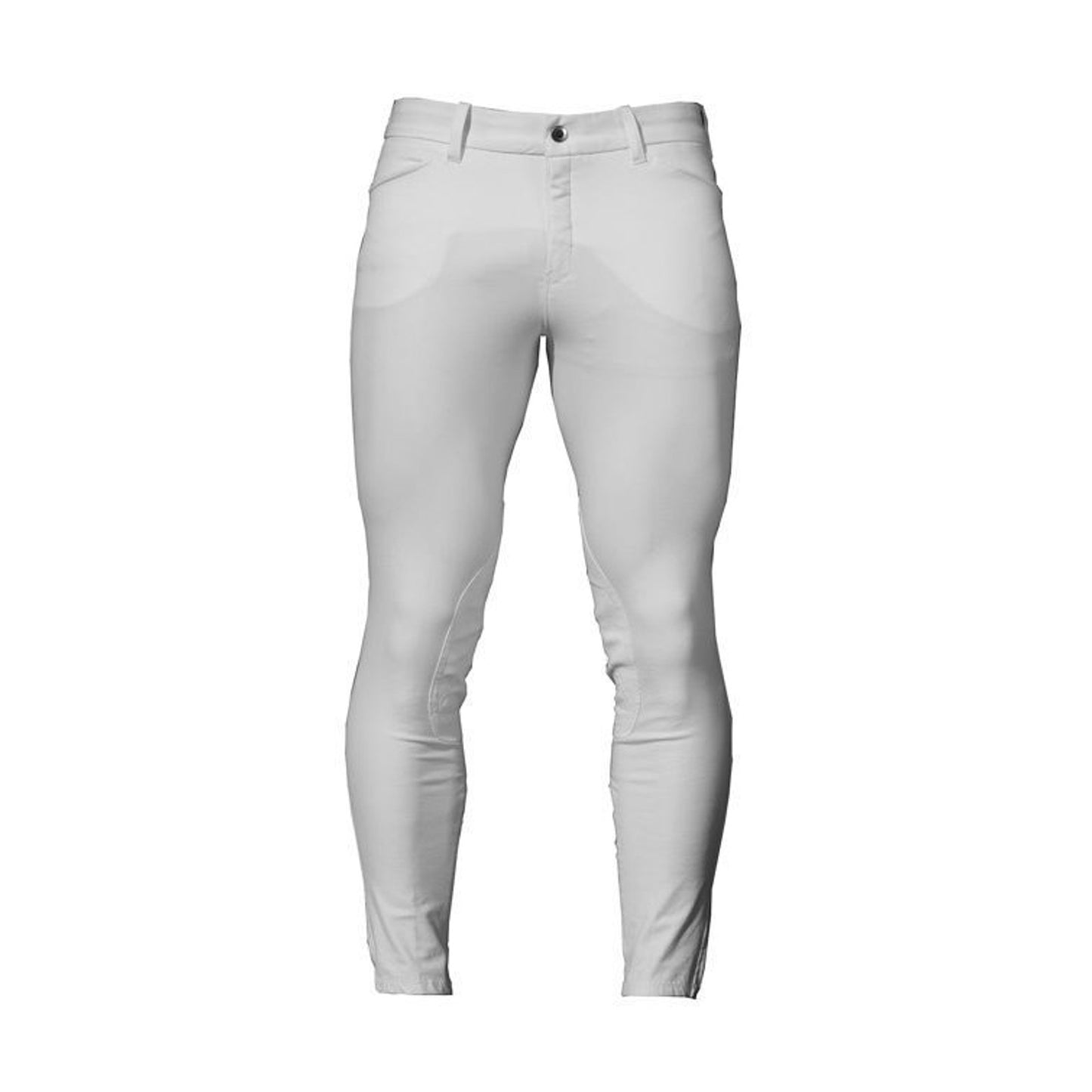 Alessandro Albanese Mens Platinum Taranto Knee Patch Breeches White 42 Regular