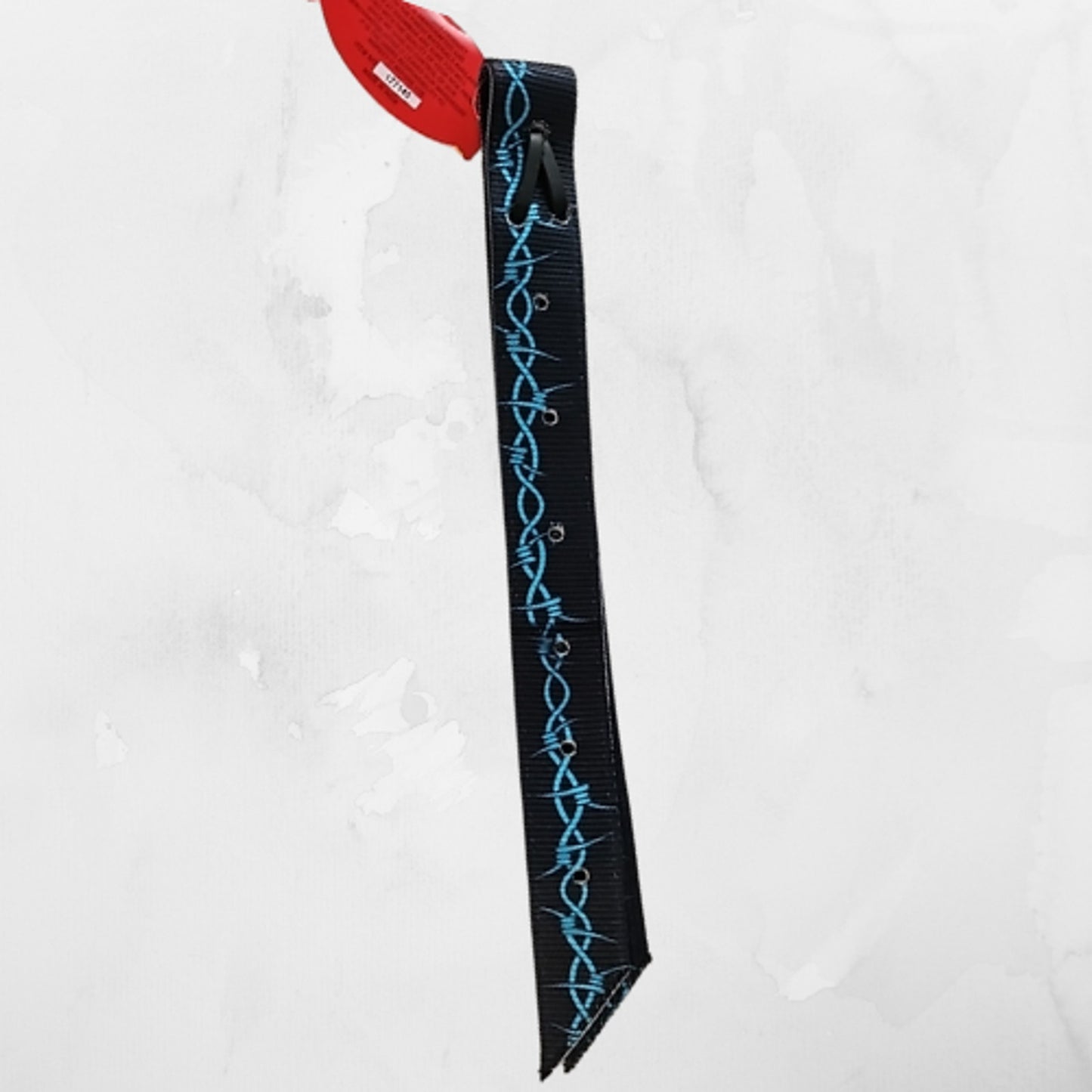 Showman Black Nylon Tie Strap & Off Billet Set Turquoise Barb Wire Design NEW