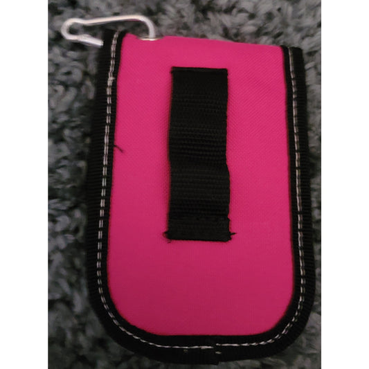 Abetta Nylon Cell Phone Carrier Pink Barrel Racer Clip or Belt Use