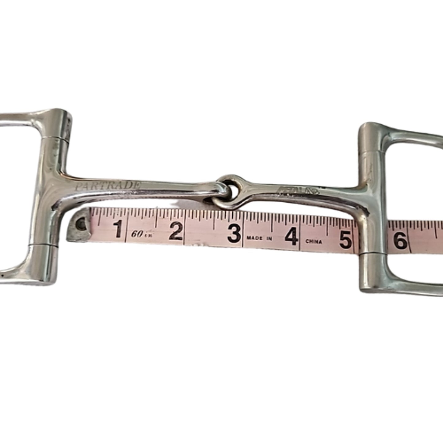 Partrade Metalab D Ring Snaffle Western Horse Bit 5" mouth