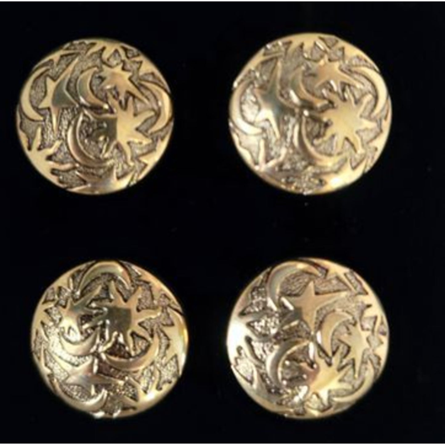 Magnetic Horse Show Number Pins Golden Galaxy Set of 4 NEW