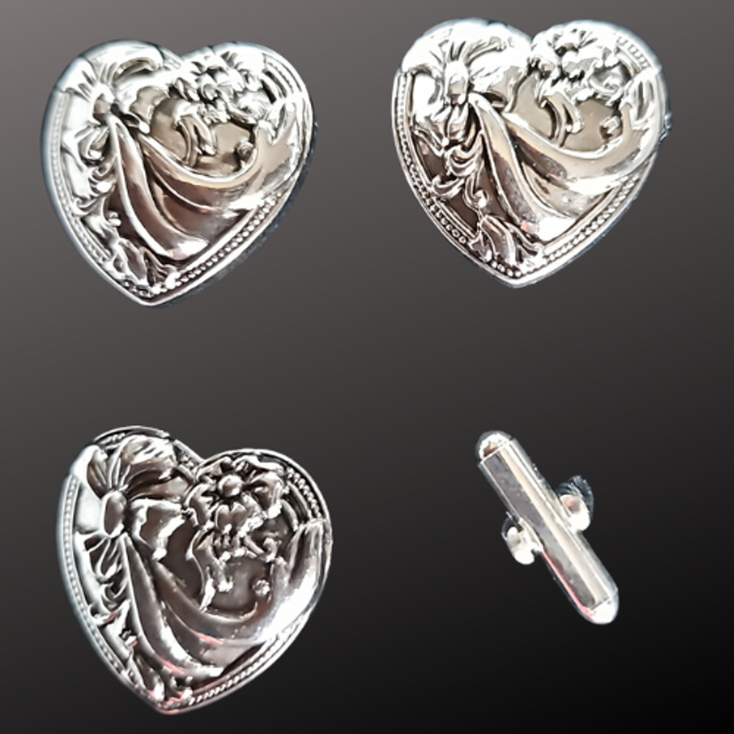 Blanket Links Horse Show Number Pins Set of 4 Heart String