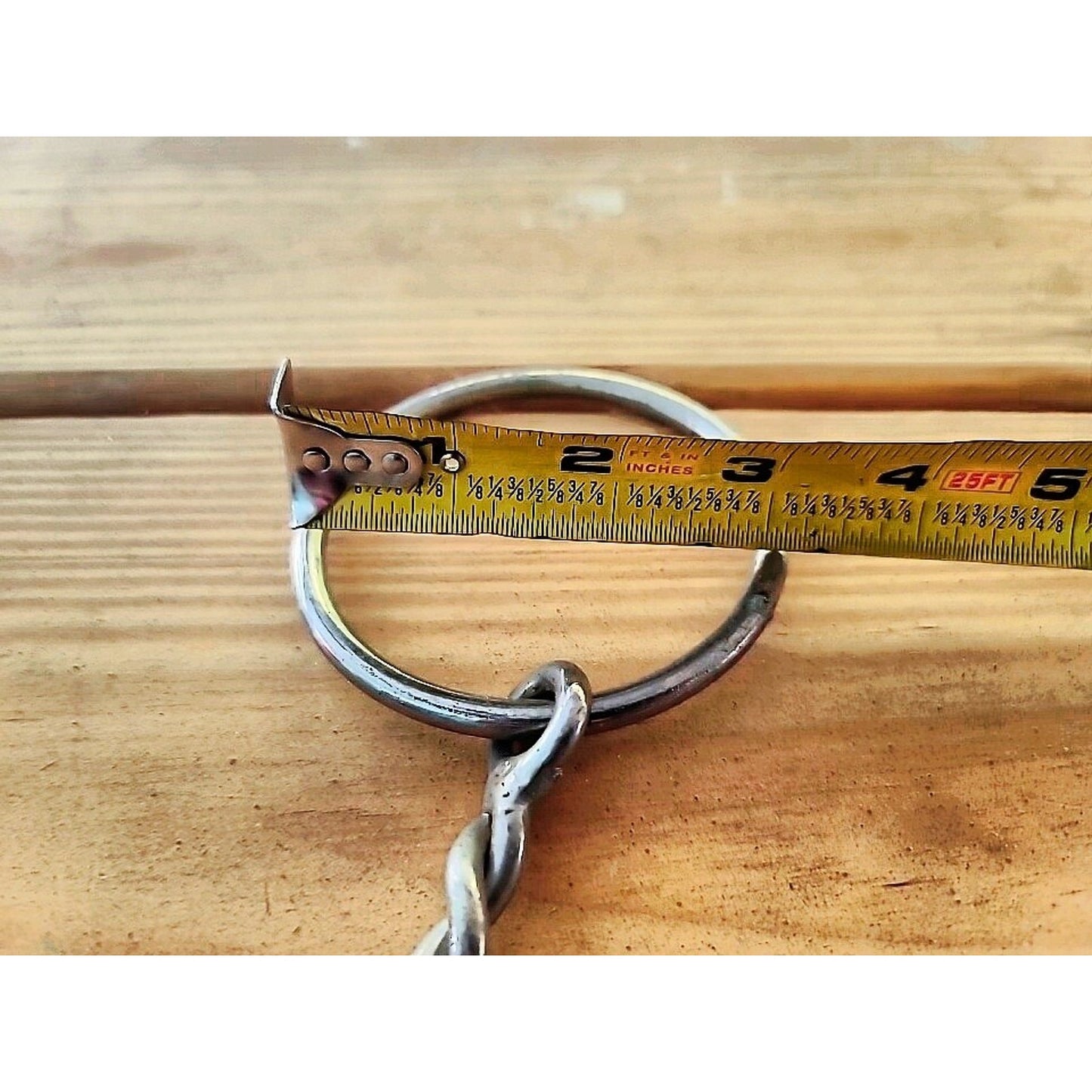 Twisted mouth snaffle bit 5 1/2 inch mouth stainless used