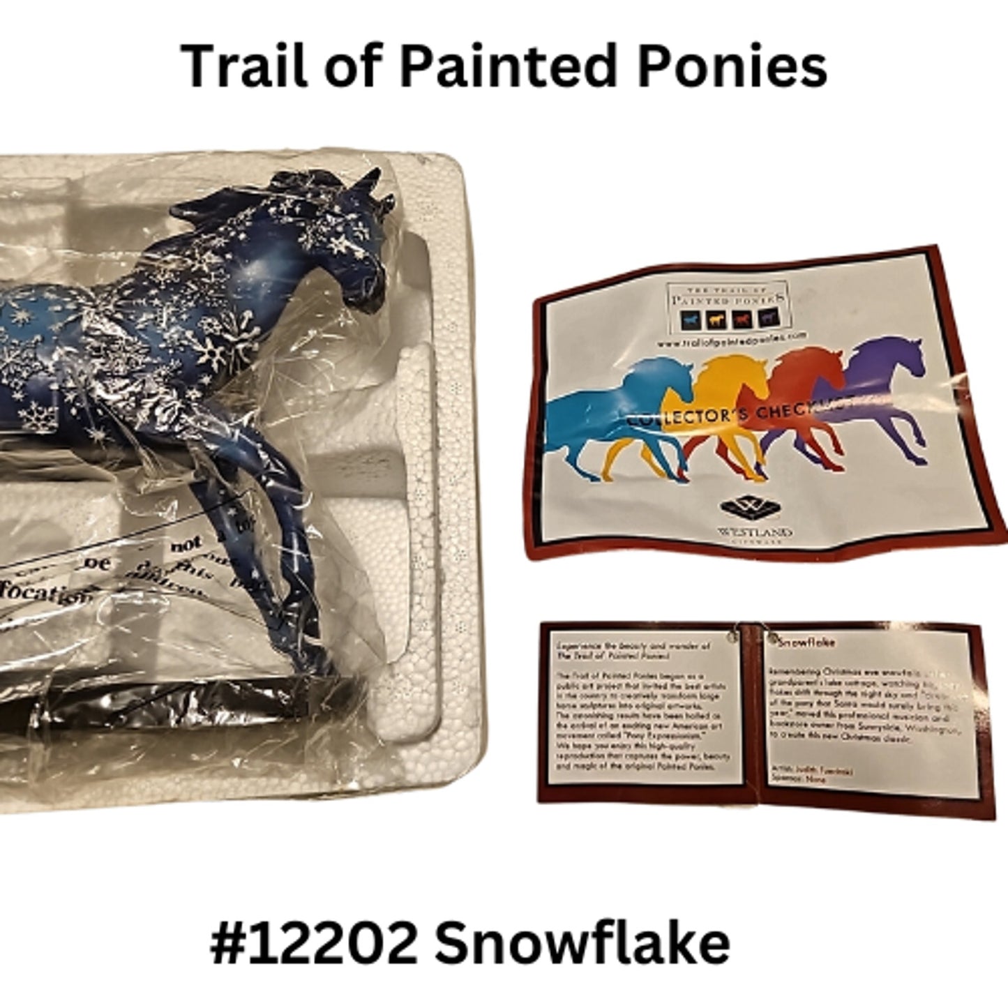 Trail of Painted Ponies Snowflake #12202 With Original Box Pre-Loved