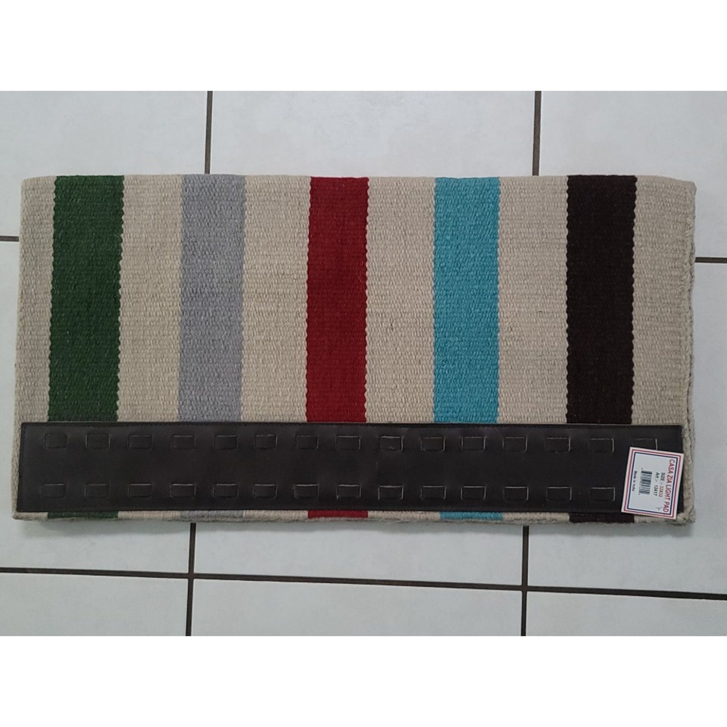 Casa Zia New Zealand Wool Saddle Blanket NEW Hunter Gray Red Teal Navy 32x32