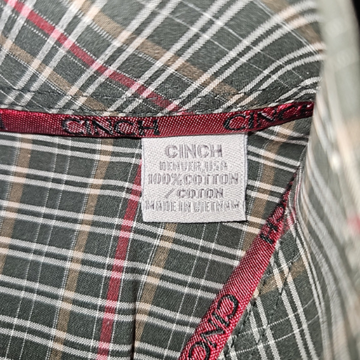 Cinch Mens Forest Long Sleeve Western Show Shirt Size Medium Pre-Loved