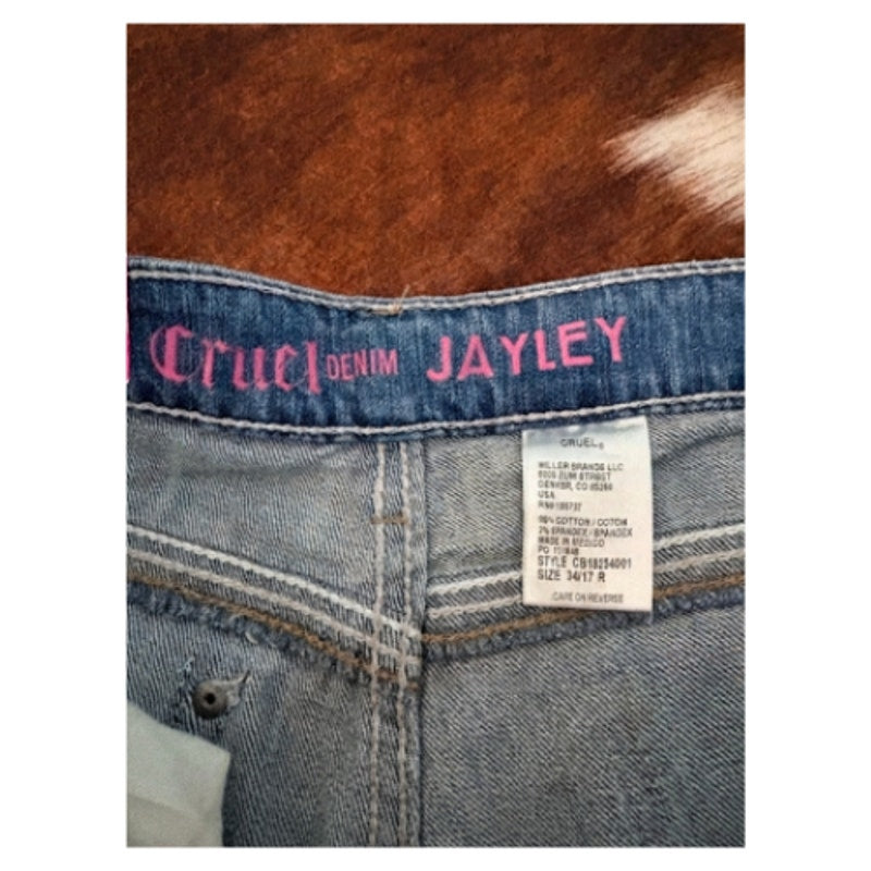 Cruel Girl Denim Jayley 34/17R Denim Blue Classic Straight Leg Jeans
