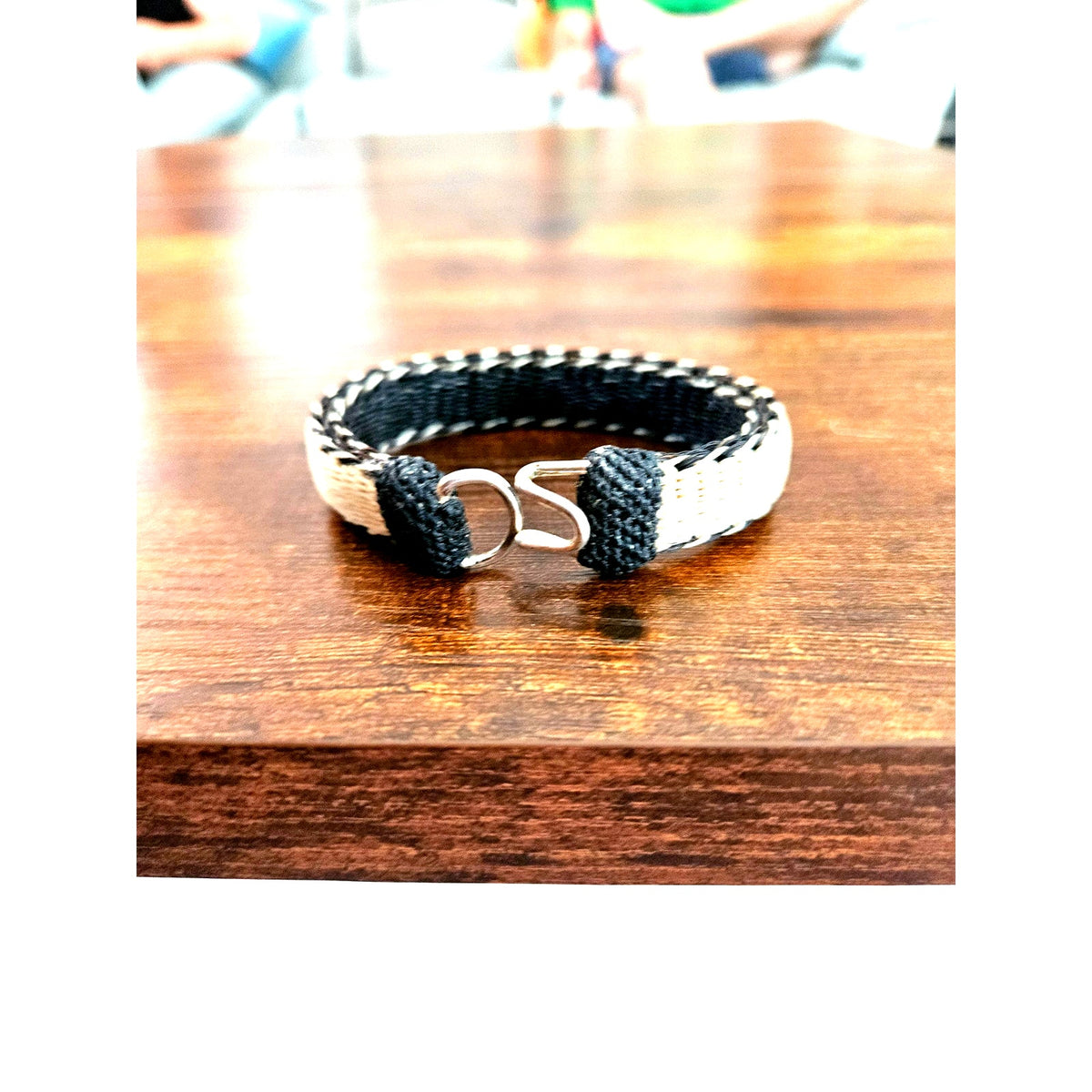 Horsehair Bracelet browns creams black - never used