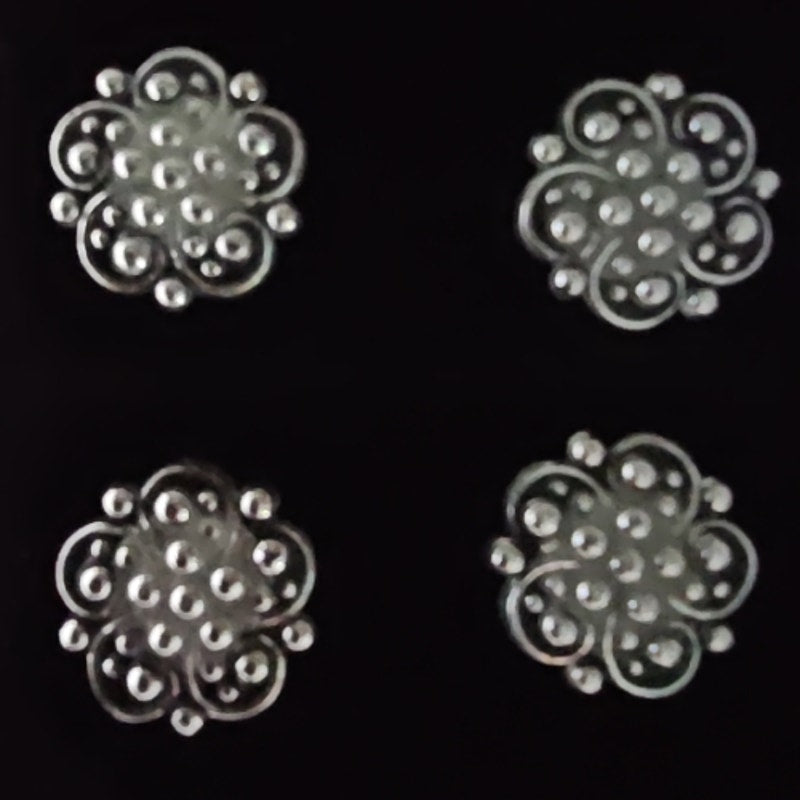 Magnetic Horse Show Number Pins Silver Essence Concho Set of 4 NEW