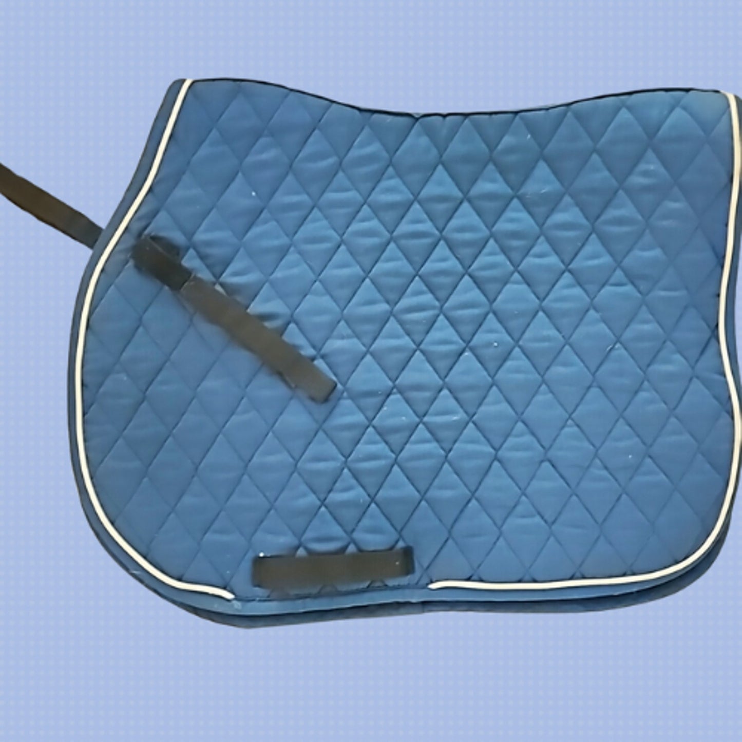 State Line All Purpose English Saddle Pad Blue Horse Size USED