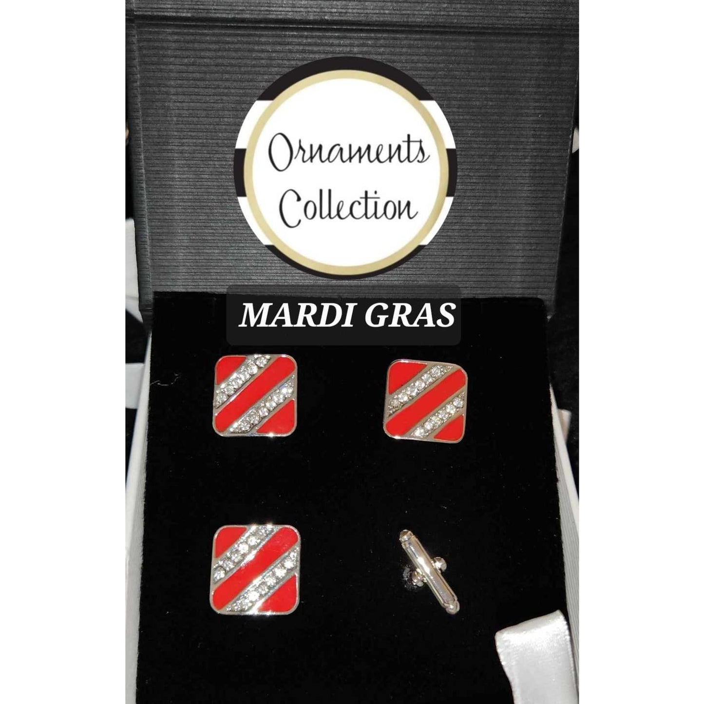 Blanket Links Horse Show Number Pins Set of 4 Mardi Gras