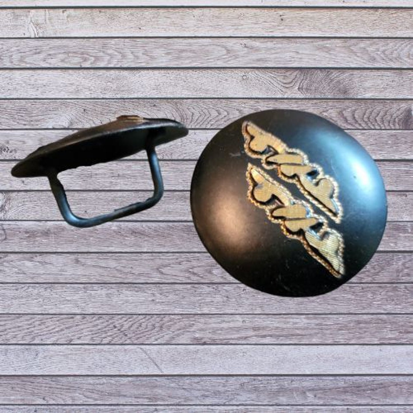 Bridle Trim Set Black Steel silver Action Company with Jewelers Brass