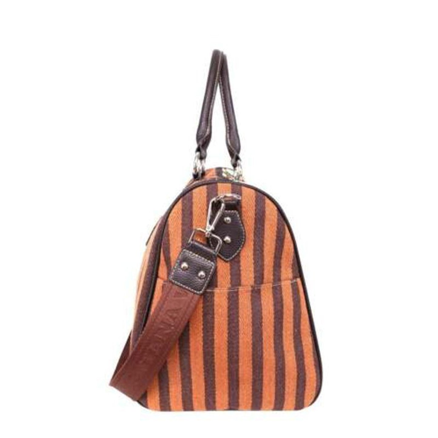 Montana West Christmas Tree Duffle Weekend Bag Canvas NEW