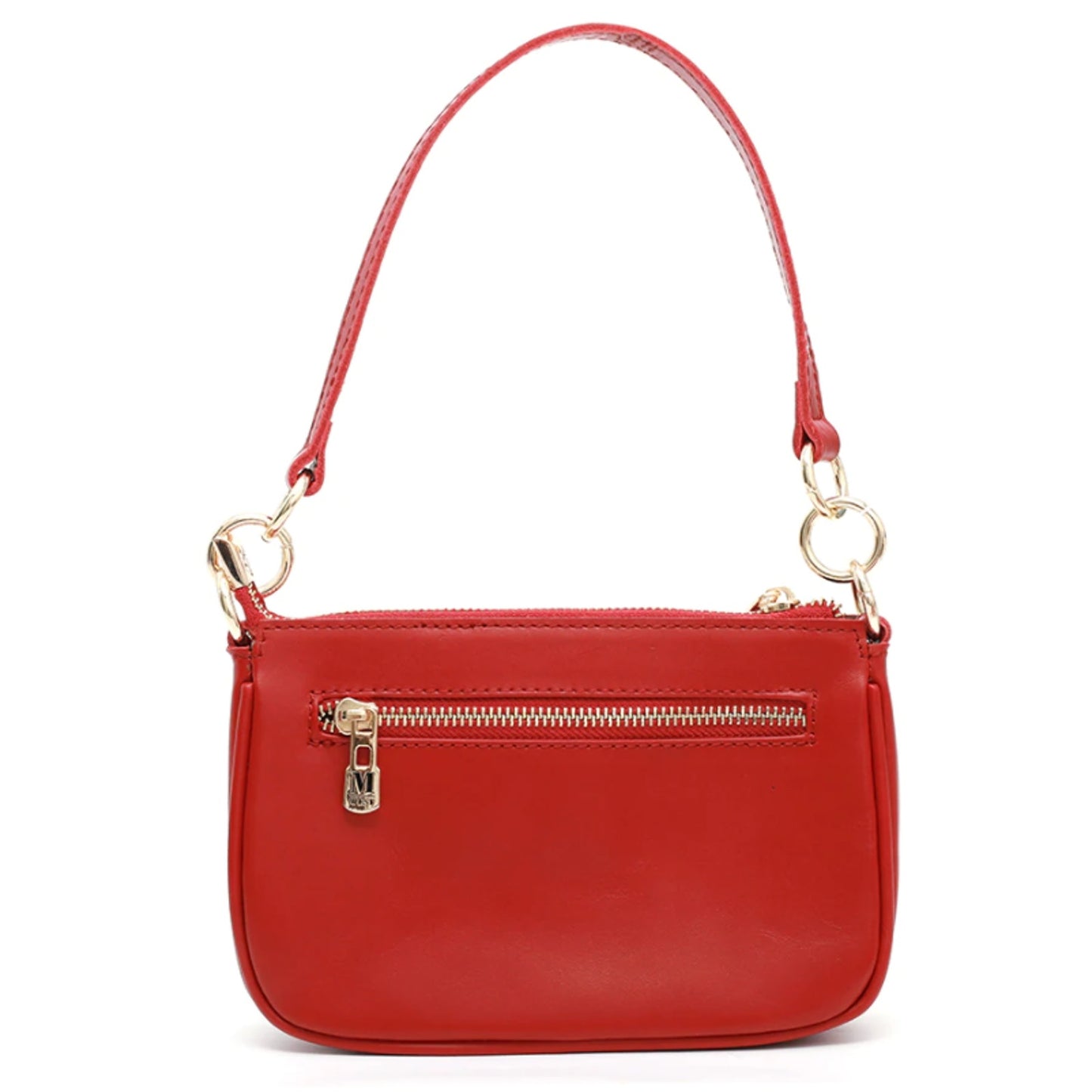 Montana West Genuine Leather Clutch Crossbody Purse Handbag Red