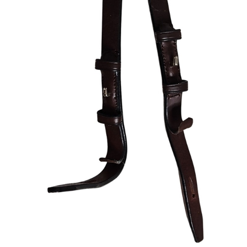 Two Toned English Laced Reins 64" x 5/8" Havanna