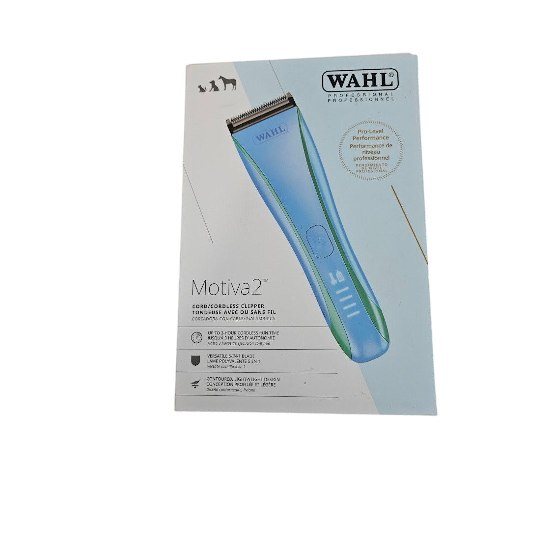 Wahl Motiva2 Dog, Cat & Horse Clipper, Blue Ivy