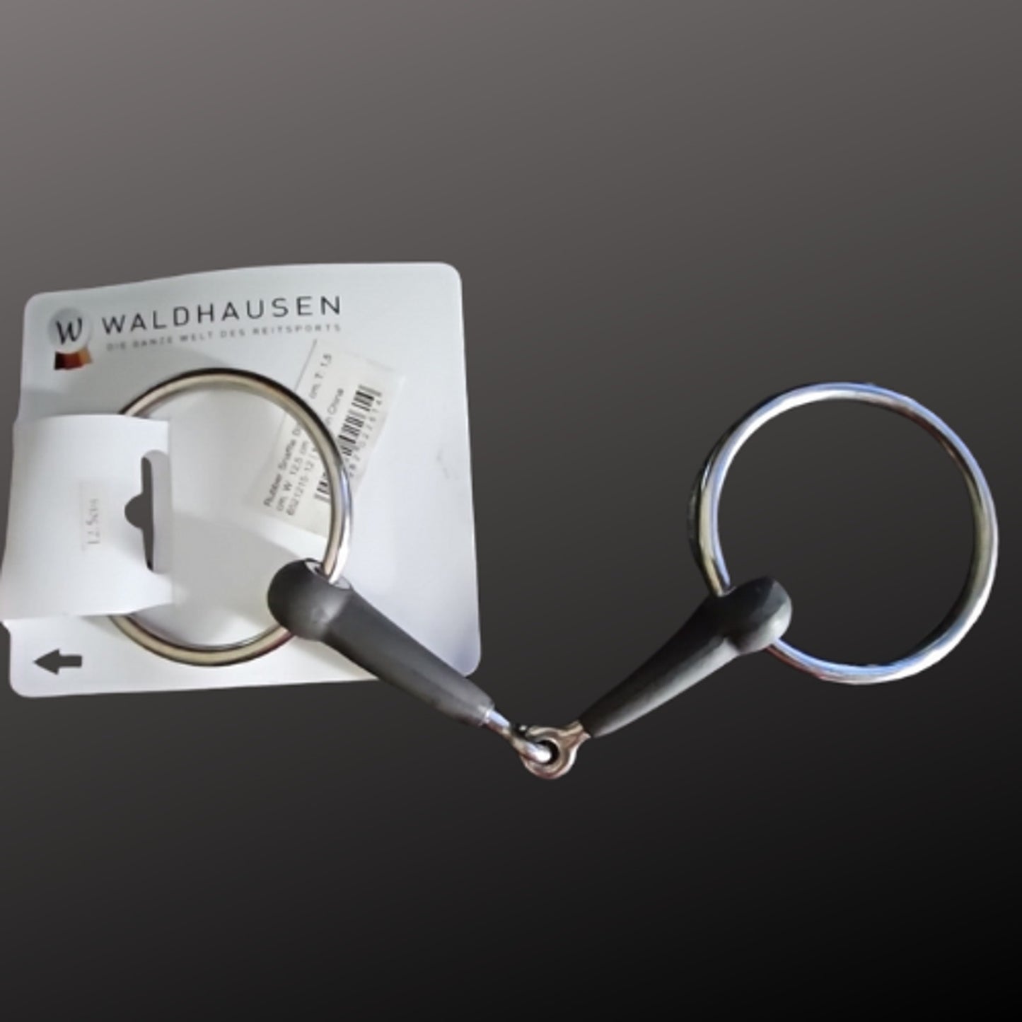 Waldhausen 5" Black Rubber Loose Ring English Horse Snaffle 5" New
