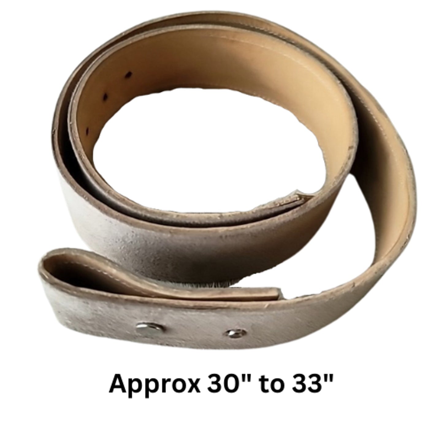 Ultrasuede Sand Western Horse Show Belt 1 1/2" wide 30" to 33" USED
