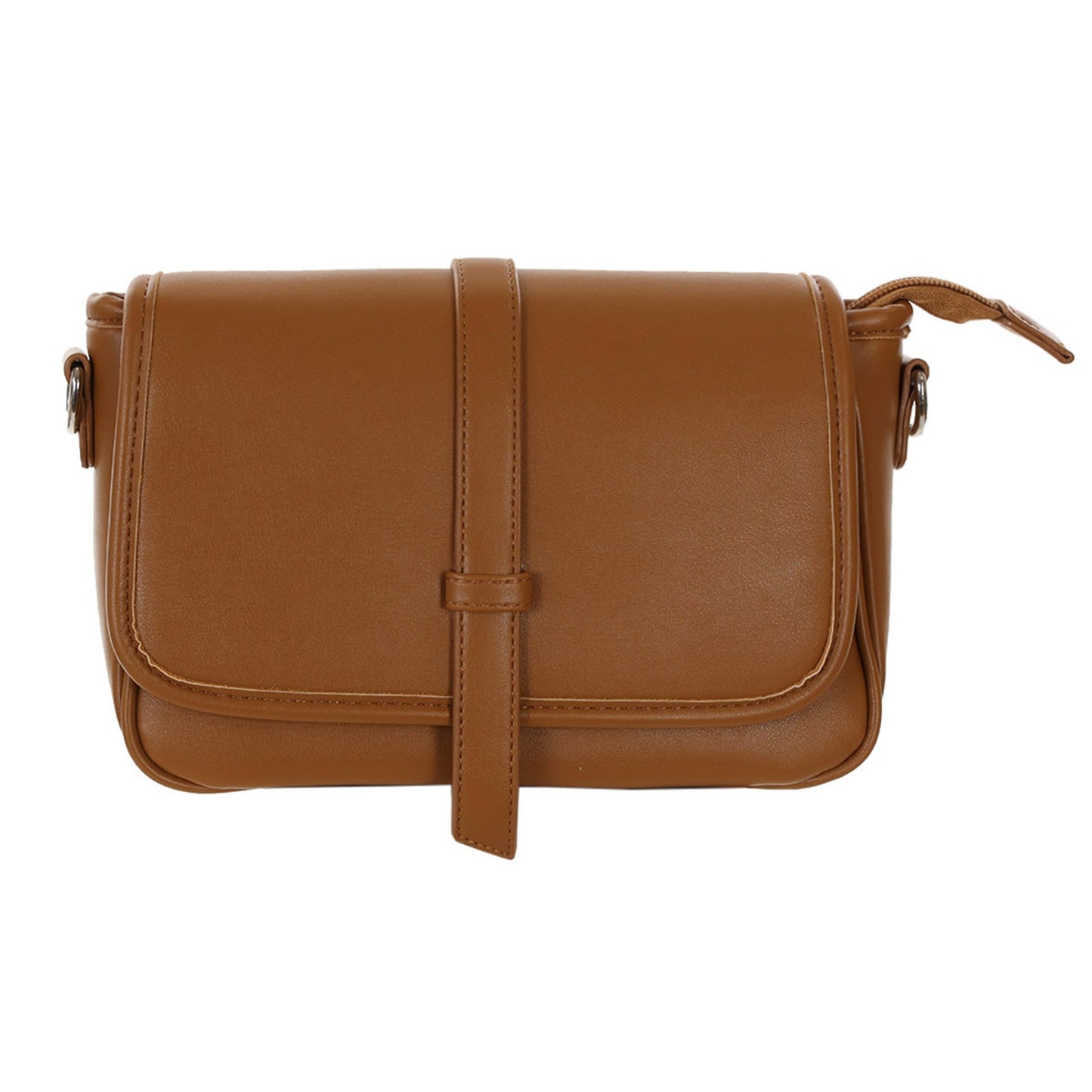 Multi Pocket Shoulder Bag Brown NEW