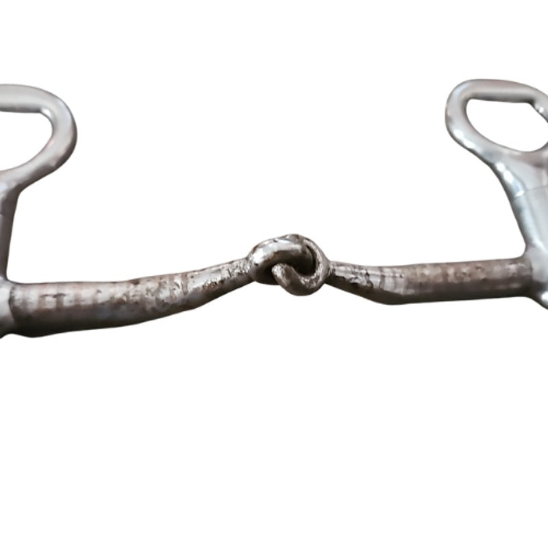 "S" Shank Western Show Bit Broken 4 3/4" Mouth Silver