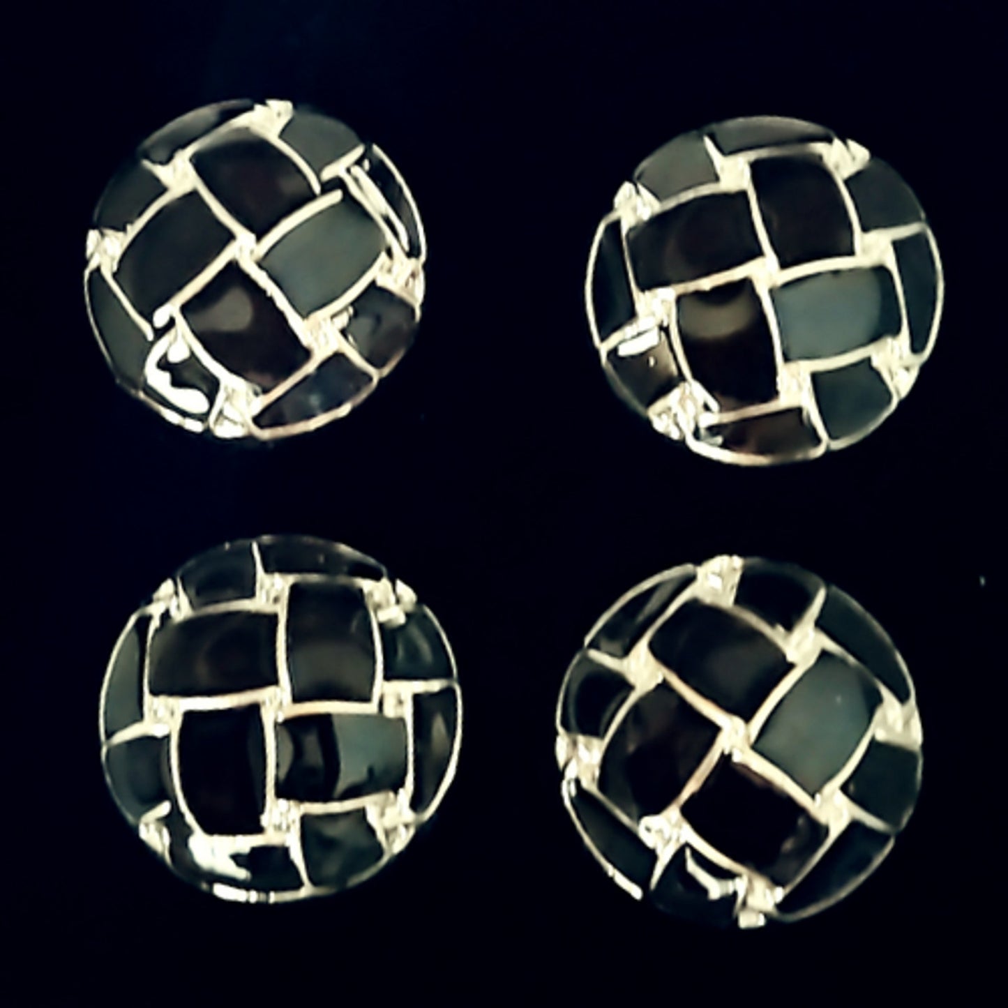 Blanket Link Horse Show Number Pins Nightclub Concho Set of 4 NEW