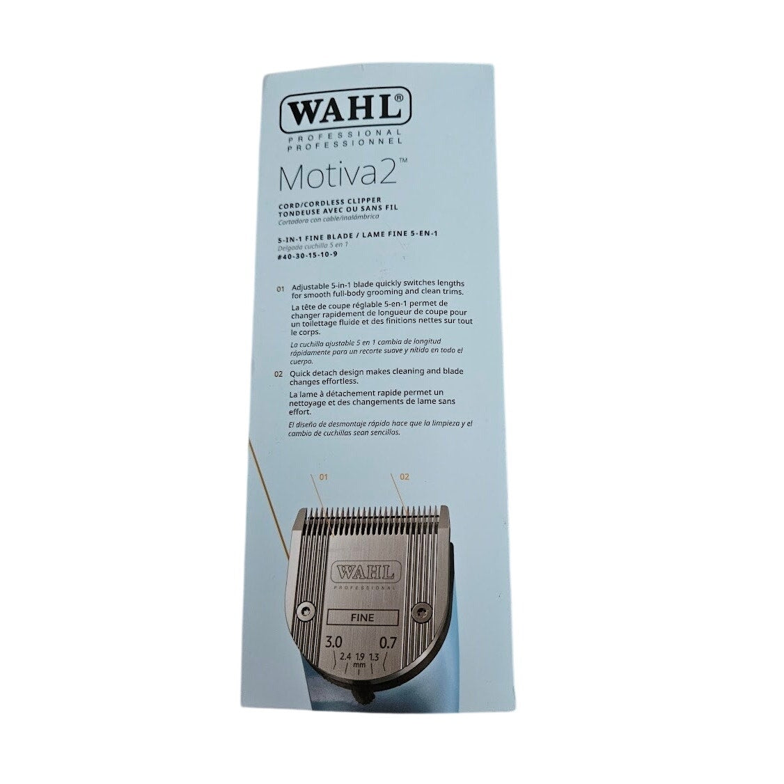 Wahl Motiva2 Dog, Cat & Horse Clipper, Blue Ivy