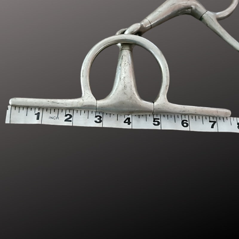 Stainless Full Cheek English Snaffle Bit 5" mouth