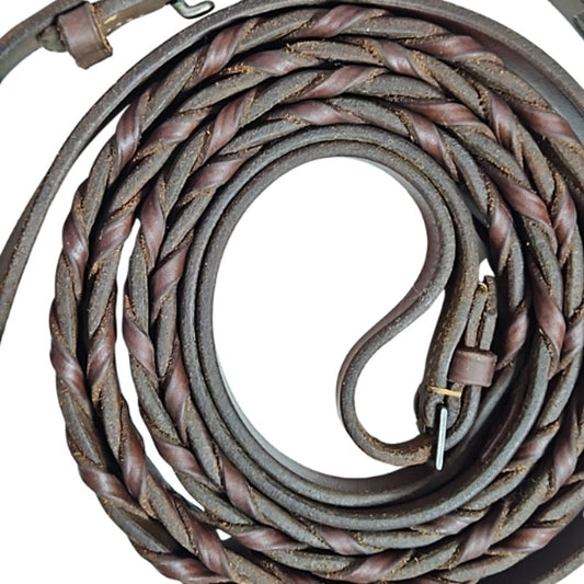 English Laced Reins 52" x 5/8" Havanna