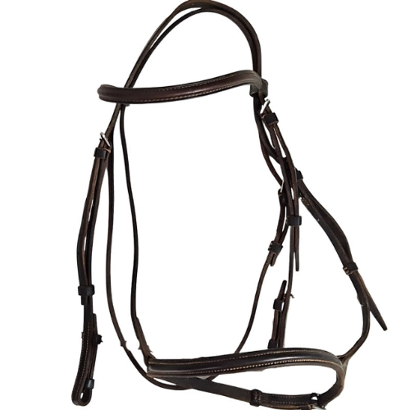 Champion Turf Horse English Snaffle Bridle Havanna
