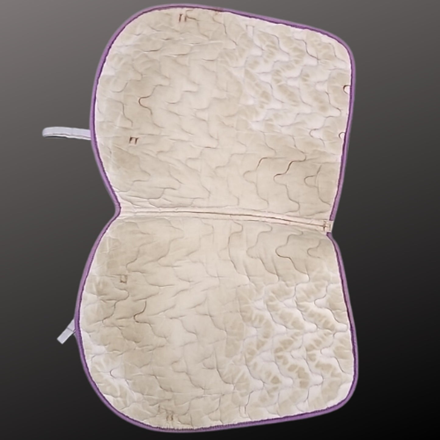 Equi-Prix BT Crump English All Purpose Saddle Pad White Purple Pre-Owned