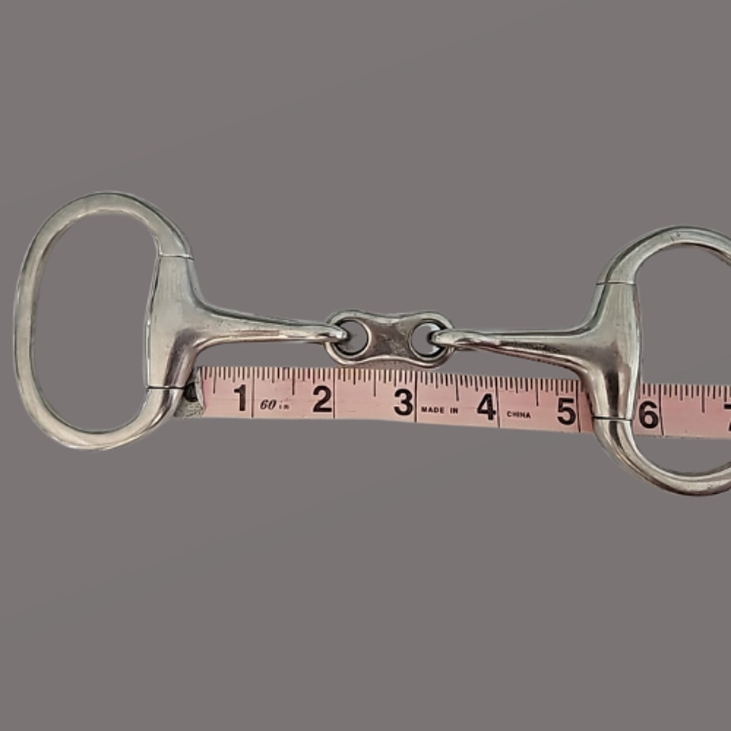 English Eggbutt Dog Bone French Link Snaffle 5" Mouth Stainless Steel