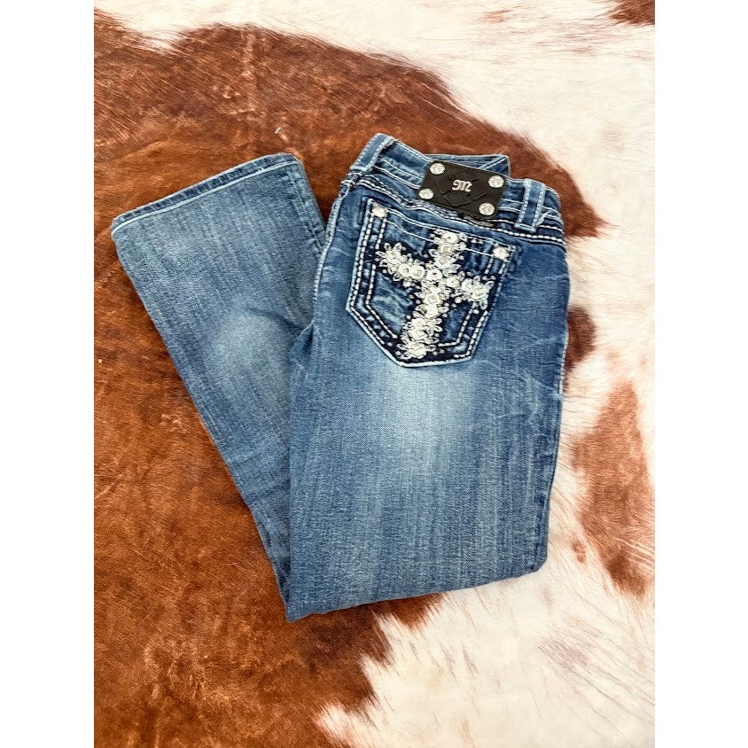 Miss Me Women's Bootcut Vintage Wash Jeans Size 28