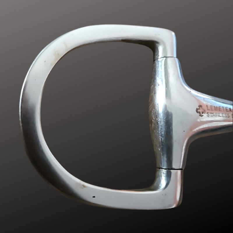 Lemetex Stainless D Ring Snaffle 4 3/4" mouth
