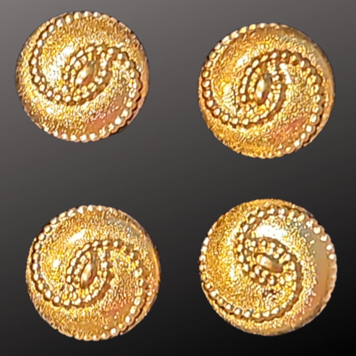 Magnetic Horse Show Number Pins Gold Swirl Concho Set of 4 NEW
