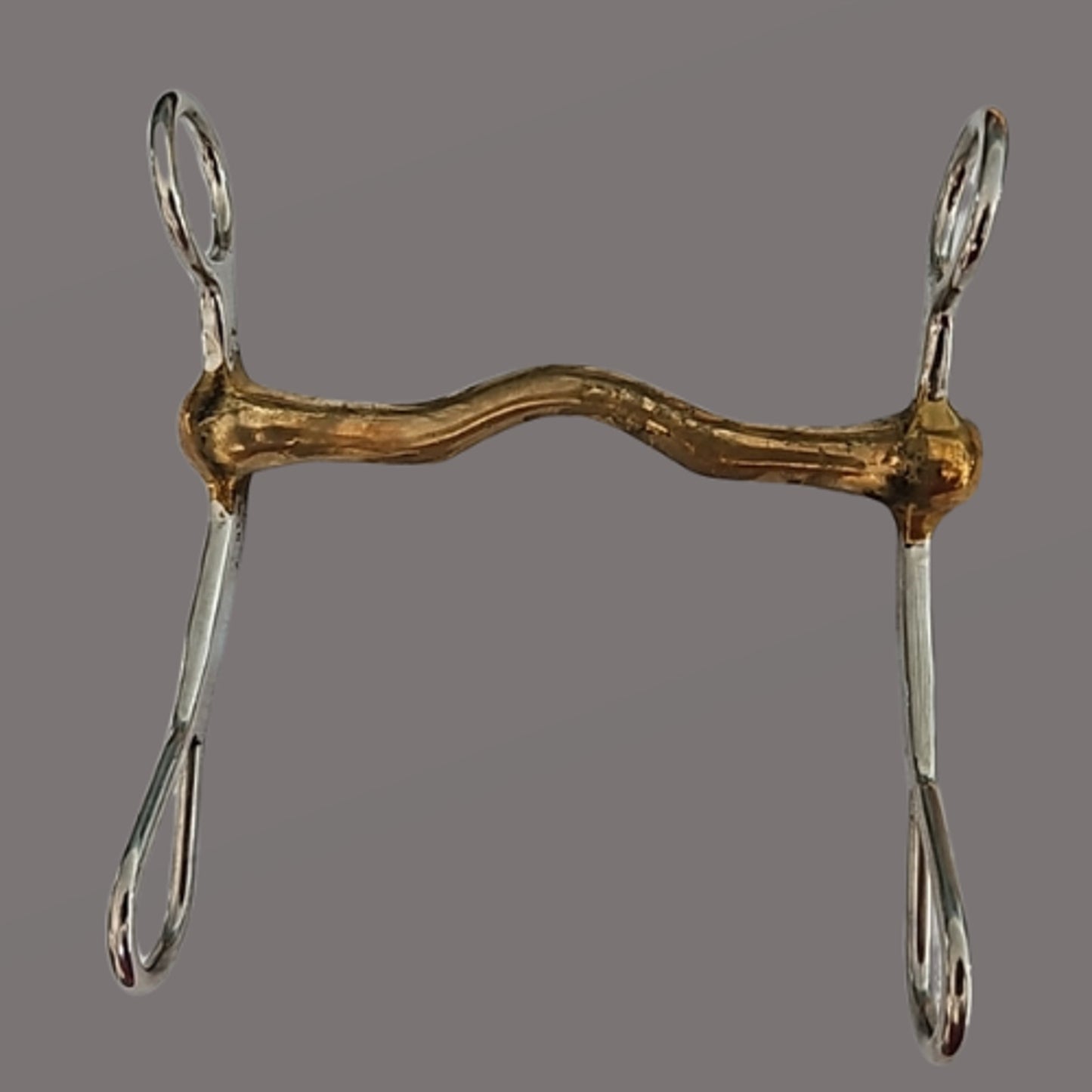 Copper Mouth Stainless Steel Western Horse Shanked Curb Bit
