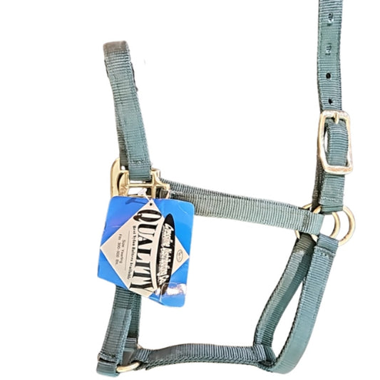 Cressline Nylon Yearling Halter New Old Stock Green