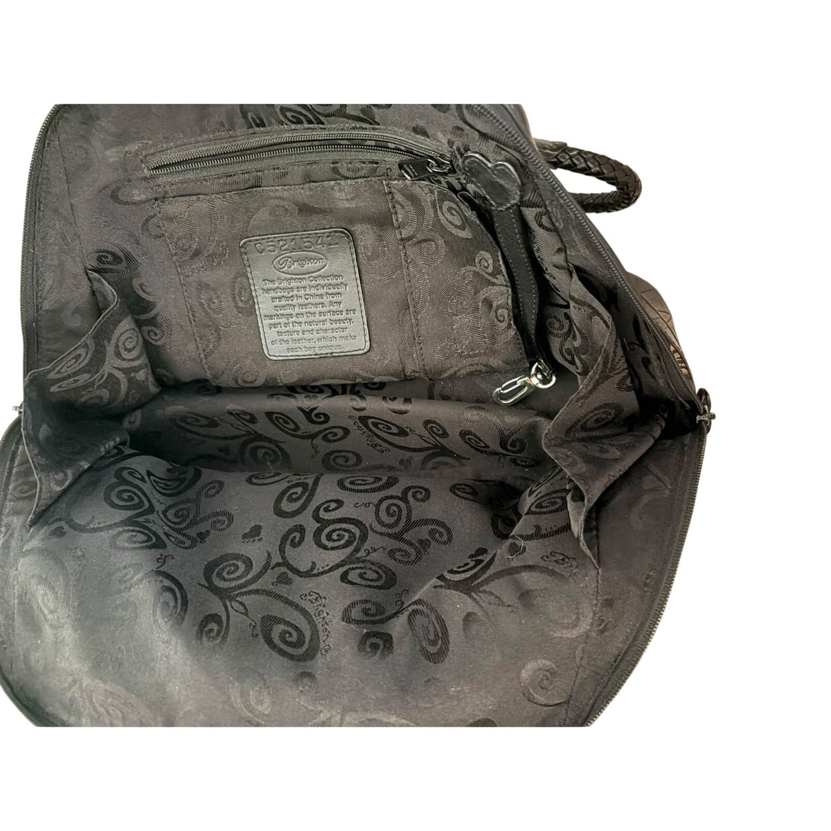 Brighton Black & Tan JOCELYN Heart Logo Bag