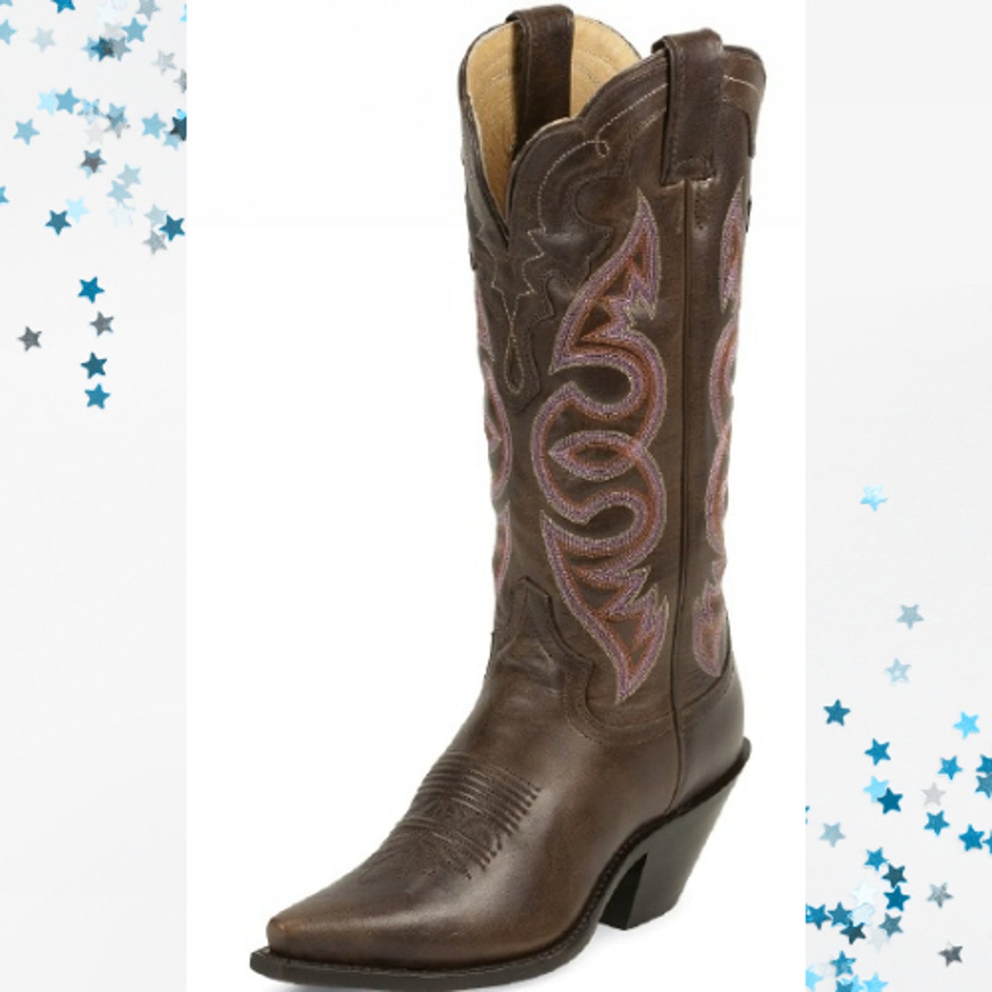 Justin Western Cowboy Ladies Boots L4330 size 7 B New With Tag!