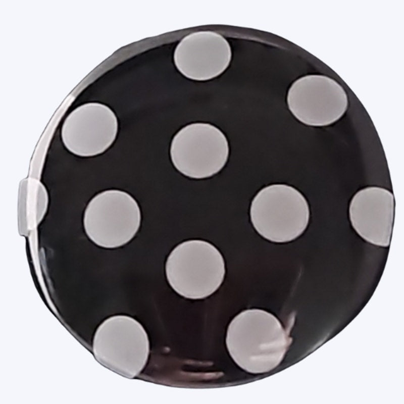 Magnetic Horse Show Number Pins Polka Dotty Black with white dots Set of 4 NEW