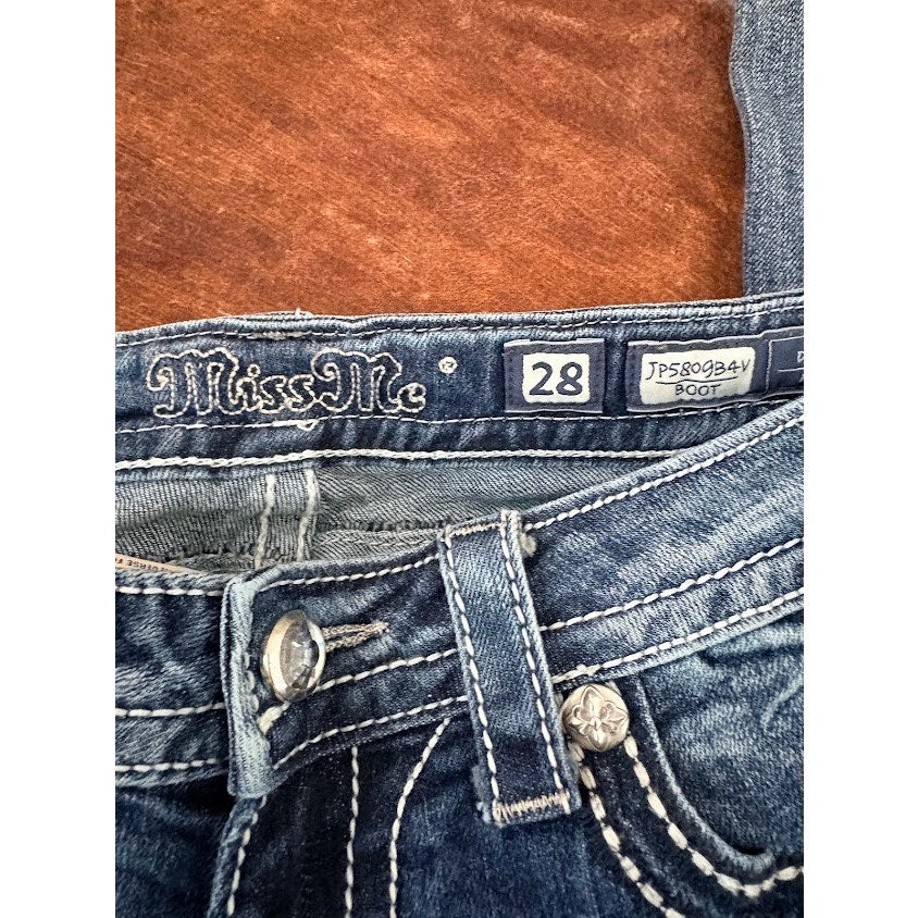 Miss Me Women's Bootcut Vintage Wash Jeans Size 28