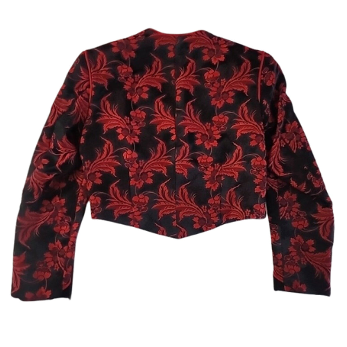 Show Season Custom Show Jacket Red Floral Leaves Pre-owned