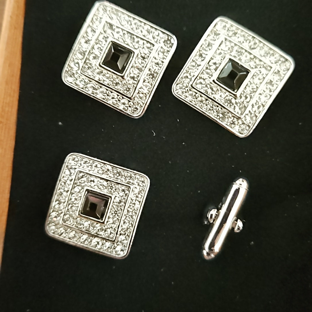 Blanket Links Horse Show Number Pins Set Vegas Silver