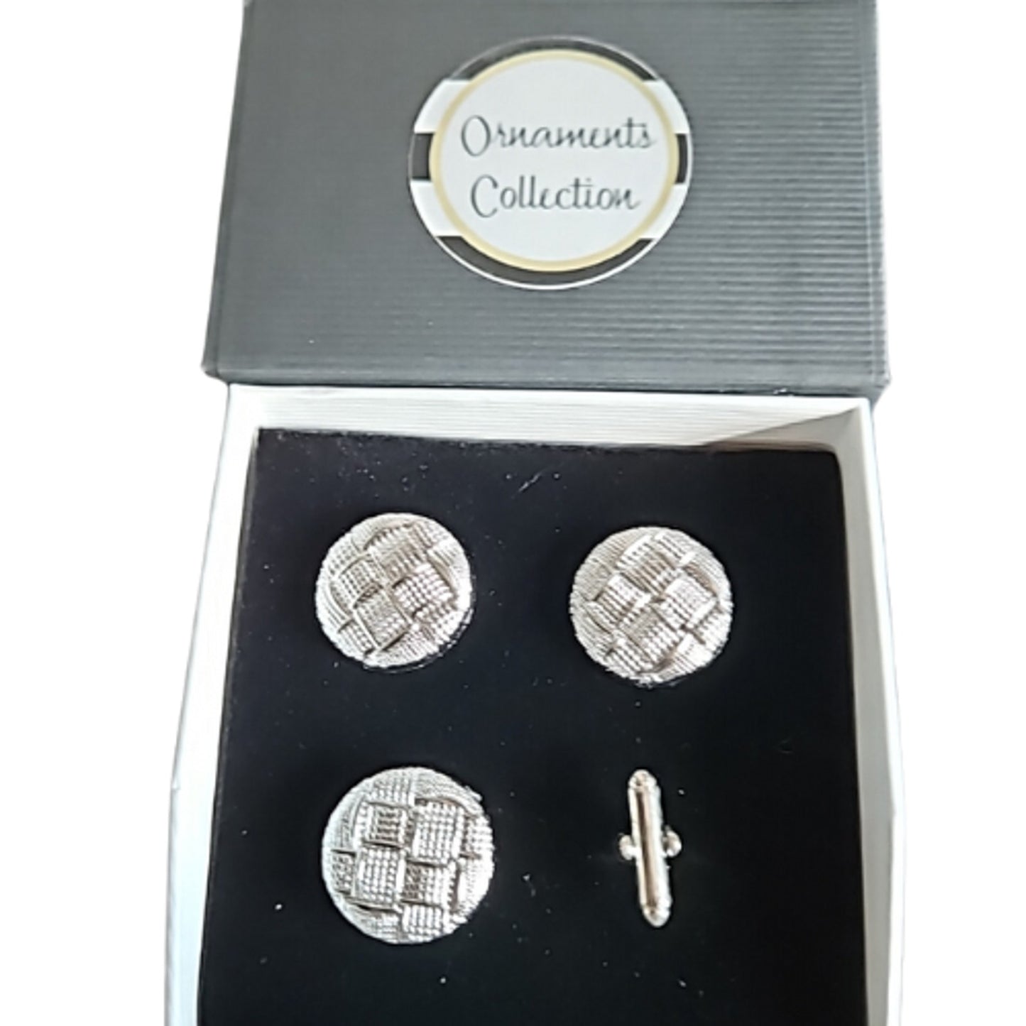 Blanket Pin Number Holder Horse Show Number Set Silver Basketweave