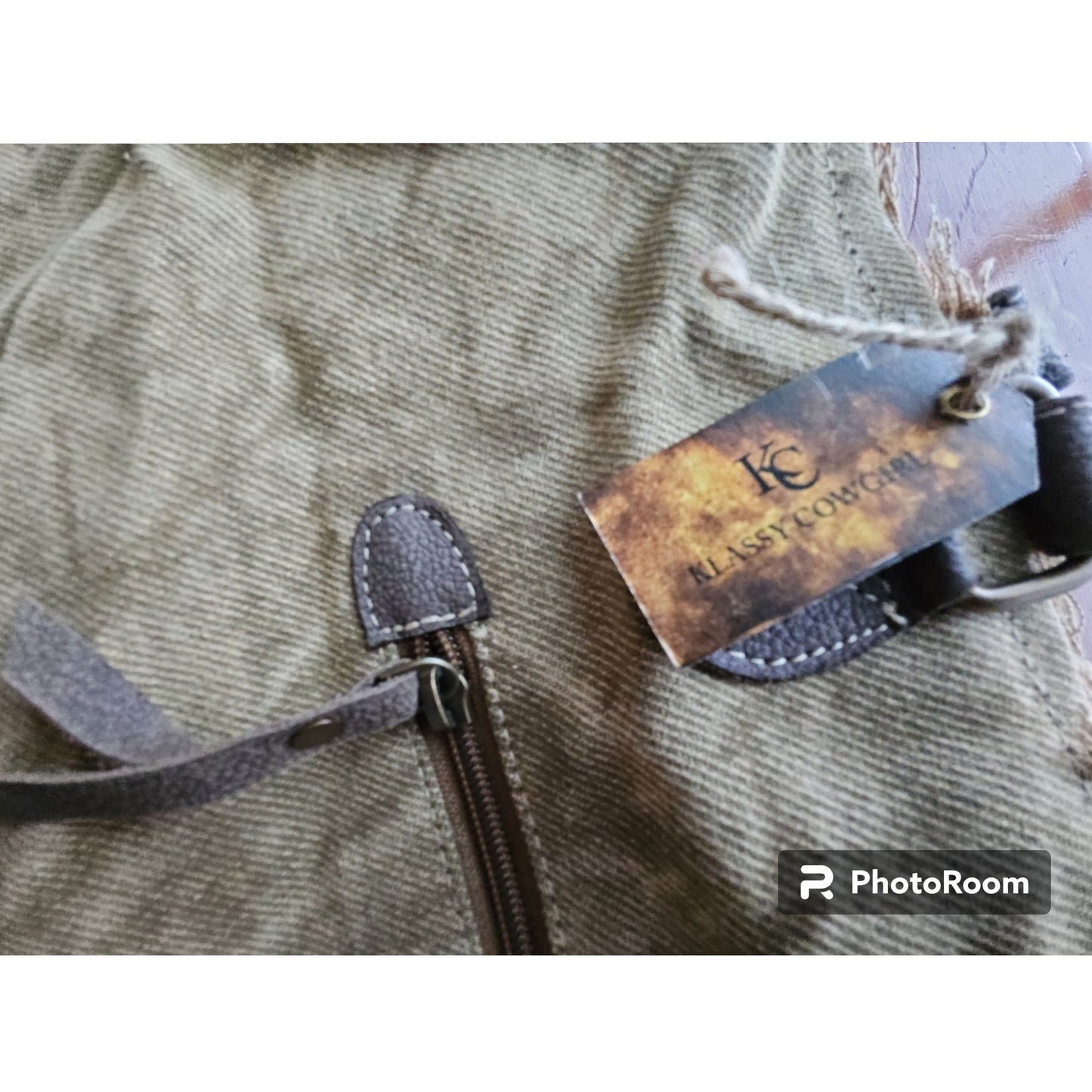 Klassy Cowgirl Western Legend Paris 1993 Canvas Tote HUGE NEW